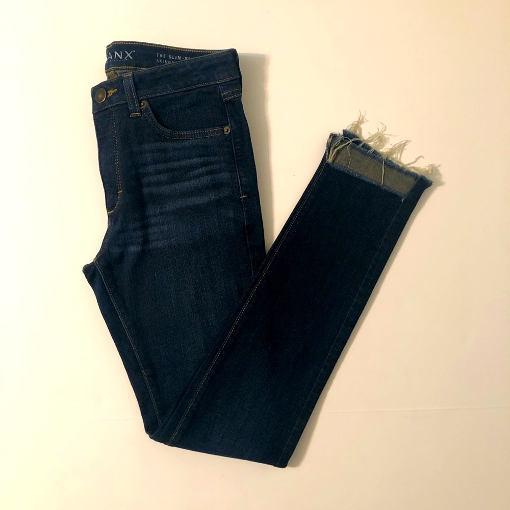 SPANX the slim-x skinny step hem jeans size 26